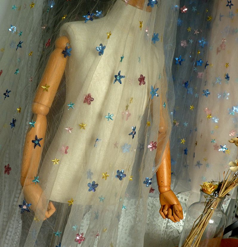 50x150cm Embroidered Star Net  - Baby Clothing Organic incelemesi ve fiyatı