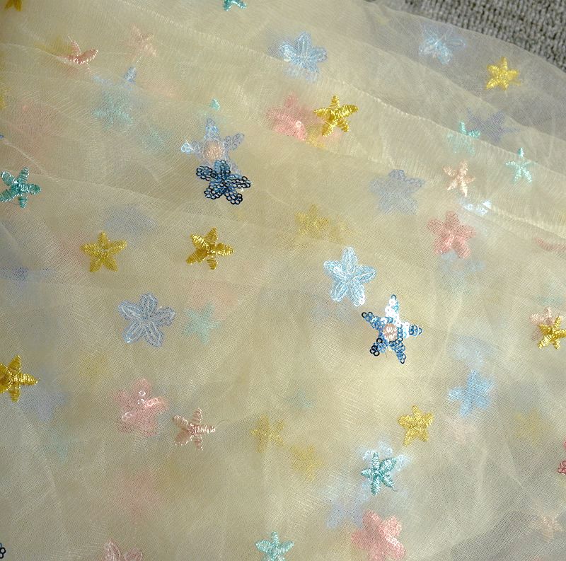 50x150cm Embroidered Star Net  - Baby Clothing Organic incelemesi ve fiyatı