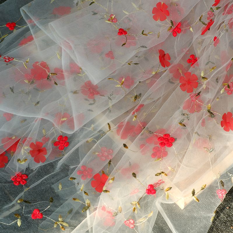 0.5m Embroidered Flower Mesh F - Baby Clothing Organic incelemesi ve fiyatı