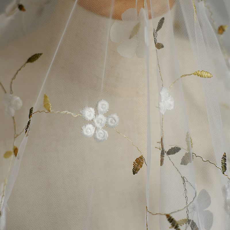 0.5m Embroidered Flower Mesh F - Baby Clothing Organic incelemesi ve fiyatı