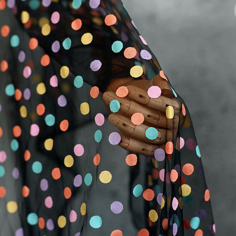 155cm Wide Colorful Polka Dot  - Baby Clothing Organic incelemesi ve fiyatı