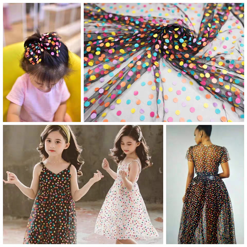 155cm Wide Colorful Polka Dot  - Baby Clothing Organic incelemesi ve fiyatı